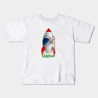 Cats Not Allowed In Rocket (Calico Kitty) Kids T-Shirt